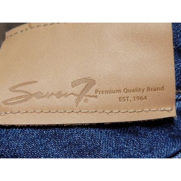 Seven 7 Womens Loose Straight Fit Jeans Size 20W measures 42Wx30.5L EUC - Picture 9 of 11